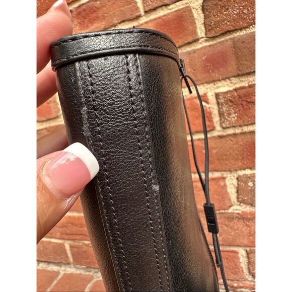 Ann Taylor Loft $200 black Tall Biker Boots womens sz 9.5 NEW - Picture 9 of 12